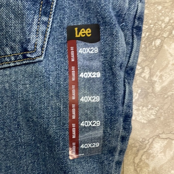 Lee Men’s Relaxed Fit Straight Leg Jeans Sz‎ 40 x 29 - Picture 3 of 12
